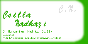csilla nadhazi business card